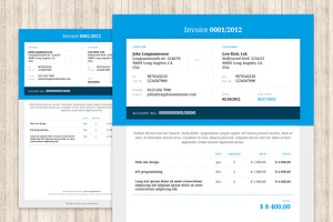 Blue Invoice