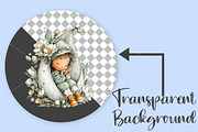 Quirky Spring Fairy Girl Clipart PNG, an Illustration by Canvas Craft (Thumbnail 2 of 7)