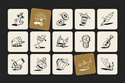 Animated History Drawing Art Set, an Outline Icon by Vectors Market (Thumbnail 3 of 4)