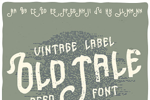 Vintage Label Typeface Old Tale