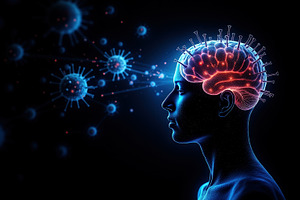 Brain Infection Concept with Virus a, a Health & Medical Photo by Perpis