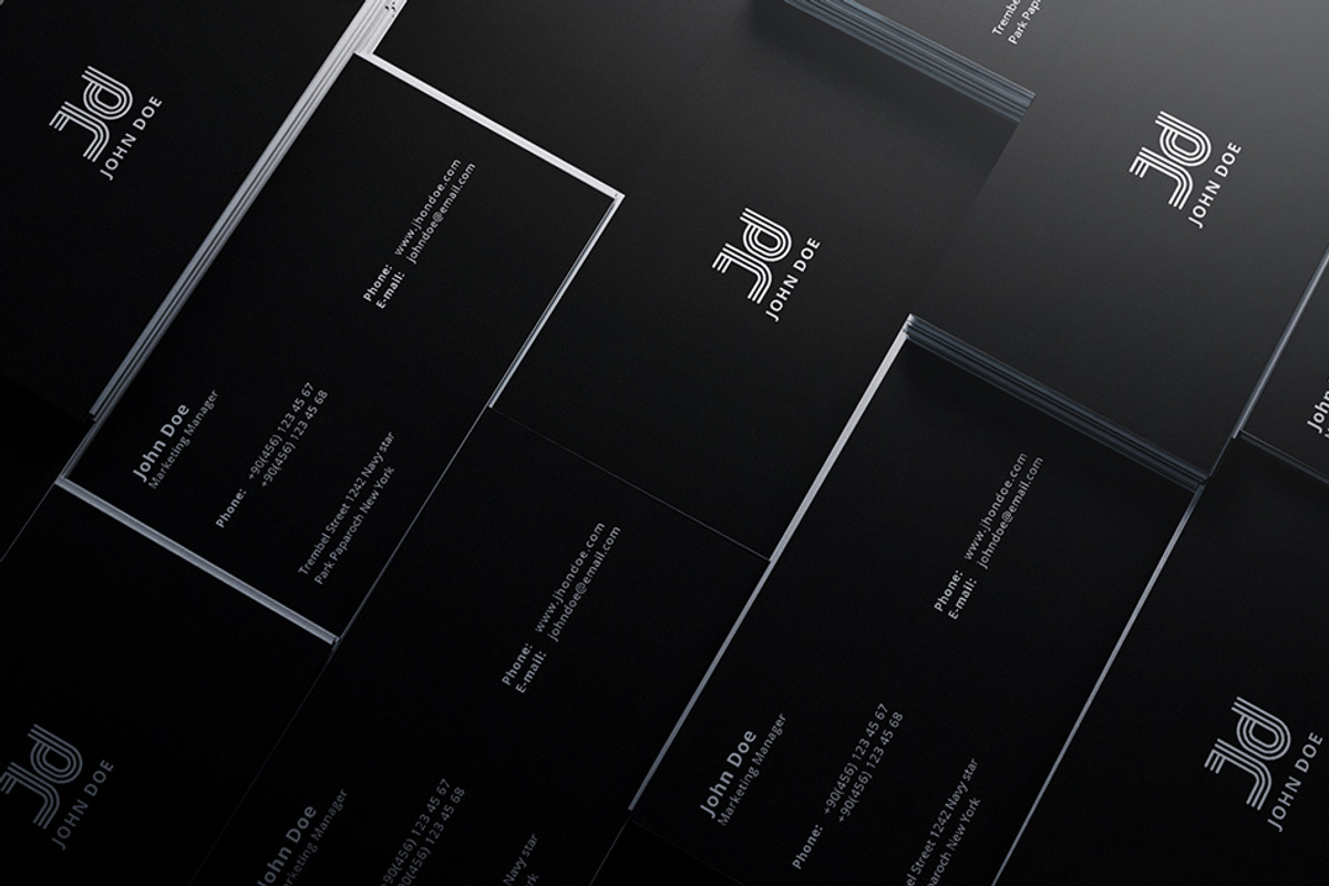 Simple Minimal Business Card, a Business Card Template by Shahjhan (Photo 1 of 3)