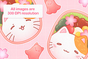 Cute Food Clipart, Kawaii Collection, a Food Illustration by InkPrintsTattoo (Thumbnail 4 of 4)