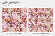 Flower and Plaid Allover Pattern, a Pattern Graphic by Gullenda (Thumbnail 2 of 6)