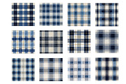 Blue Tartan Patterns, a Texture Illustration by Designworld (Thumbnail 3 of 6)