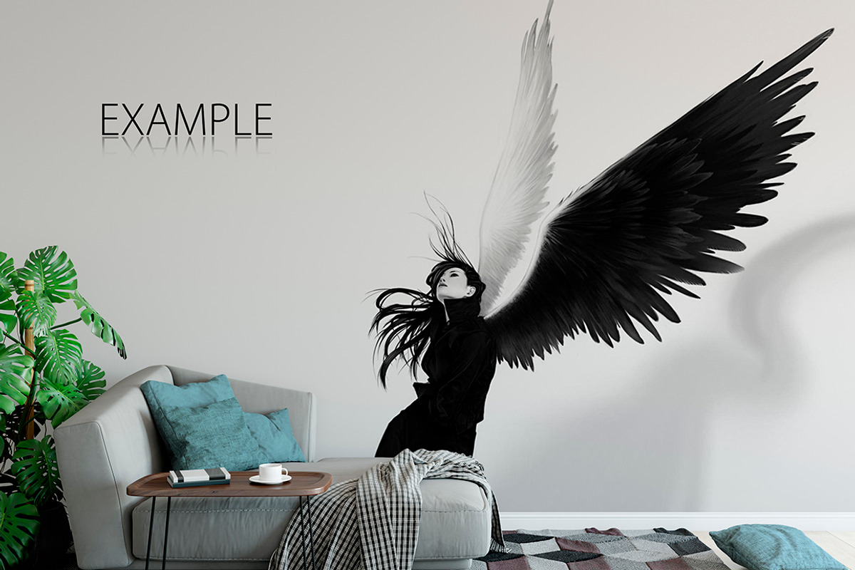 Wall & Frames Mockup - Bundle Vol 4, a Print Template by Yuri-U (Photo 21 of 32)