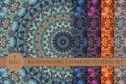 Kaleidoscopic Geometry Patterns Set, a Pattern Graphic by Futurel (Thumbnail 1 of 4)
