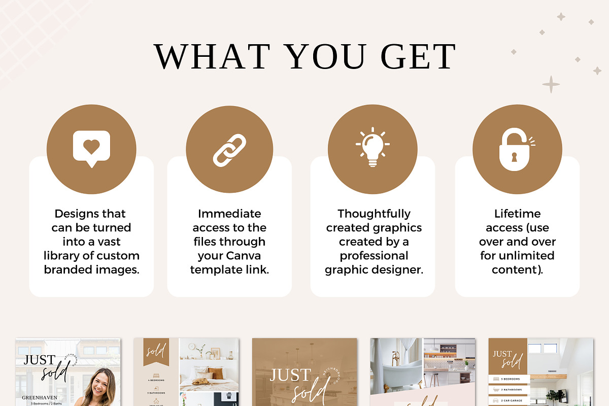 Just Sold Realtor Instagram Posts, a Social Media Template by Ciera Design Templates (Photo 4 of 5)