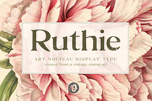 Ruthie: Art Nouveau Display Type