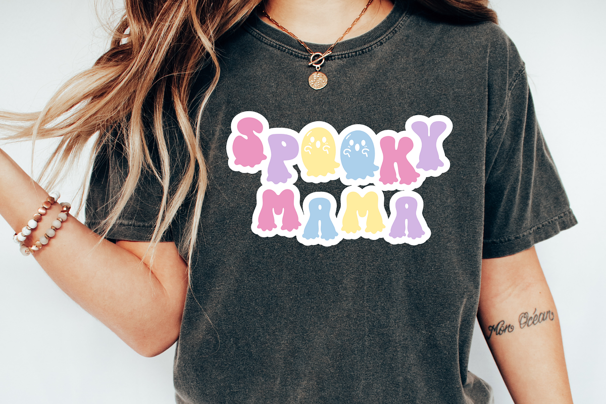 Ghost Creepy Cute Halloween Font, a Handwritten Font by Babymimiart (Photo 6 of 8)