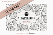 Strawberry Procreate Brush Stamps, a Shape Add-On by MadliArt (Thumbnail 5 of 5)