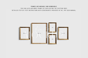 Gallery Wall Mockup Set Of 5 21