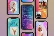 Gradients & Leaves Backgrounds Set, a Texture Illustration by Briddy (Thumbnail 2 of 9)