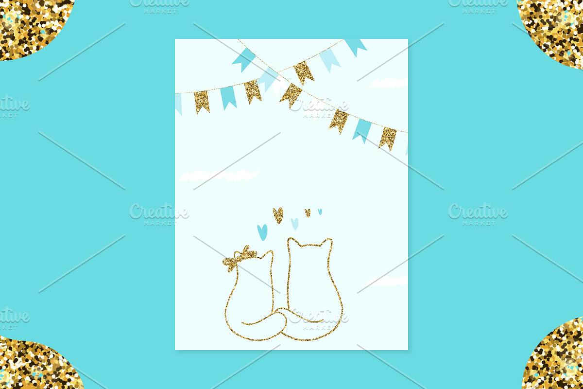 Greeting Card, Invitation, Gift  Tag, an Invitation Template by kh_cat (Photo 7 of 8)