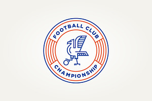 soccer football club emblem logo, a Branding & Logo Template by Blazybone