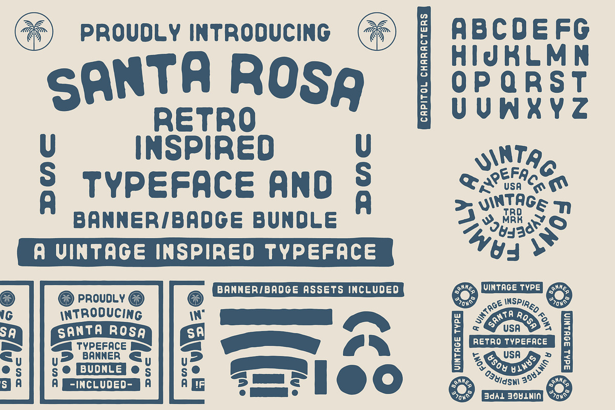 The Vintage Font Bundle, a Font by NienowBrand (Photo 6 of 14)