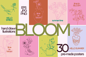 BLOOM floral spring summer bundle