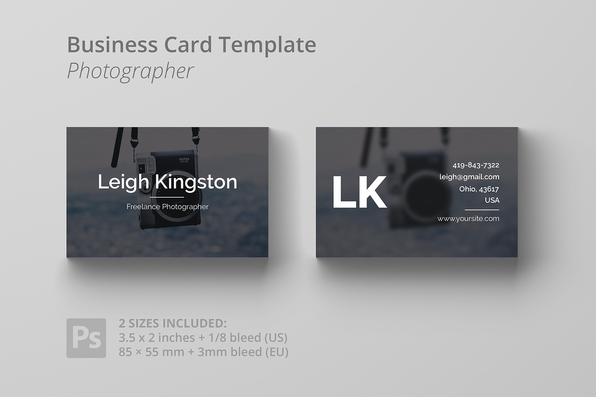 Business Card Template - Photo, a Business Card Template by Solid Pixel (Photo 1 of 3)