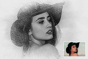 Charcoal Sketch Art Effect