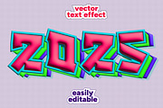 2025 Text Effect Design, a Layer Style Add-On by CreativeShaper (Thumbnail 1 of 2)