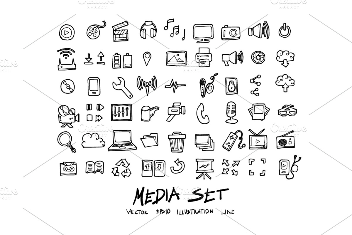 4700 Hand Drawn doodle Icons, an Outline Icon by TKDoodle (Photo 11 of 64)