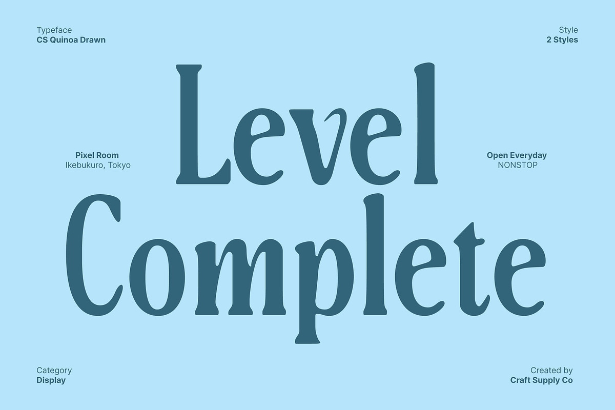 CS Quinoa Drawn, a Serif Font by Craft Supply Co. (Photo 5 of 8)