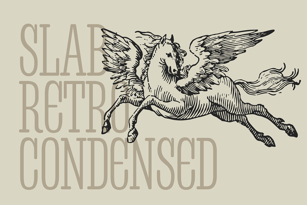 Condretro, a Slab Serif Font by graphicook (Photo 2 of 10)
