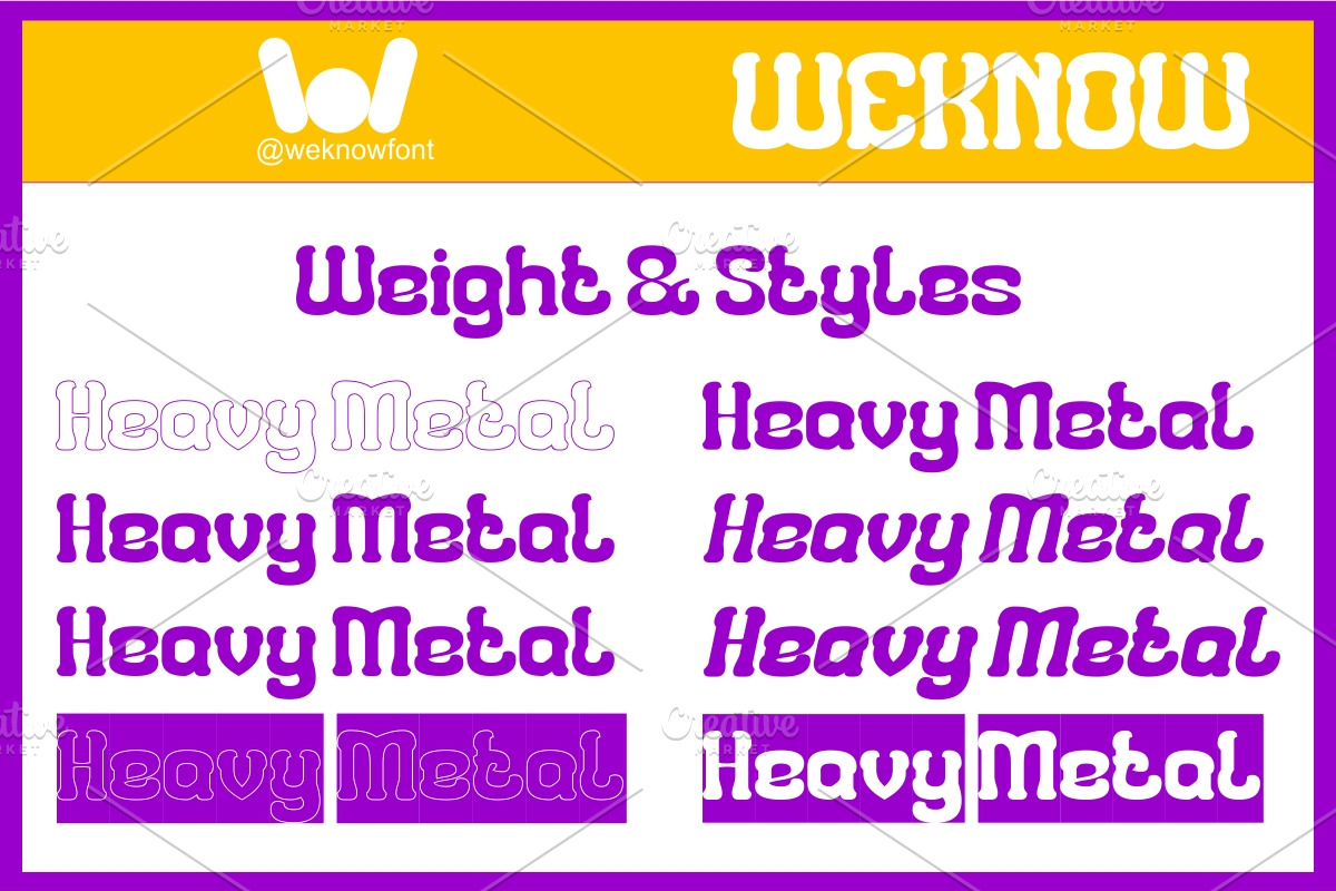 Heavy Metal font, a Serif Font by weknow (Photo 7 of 8)