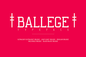 Ballege Typeface