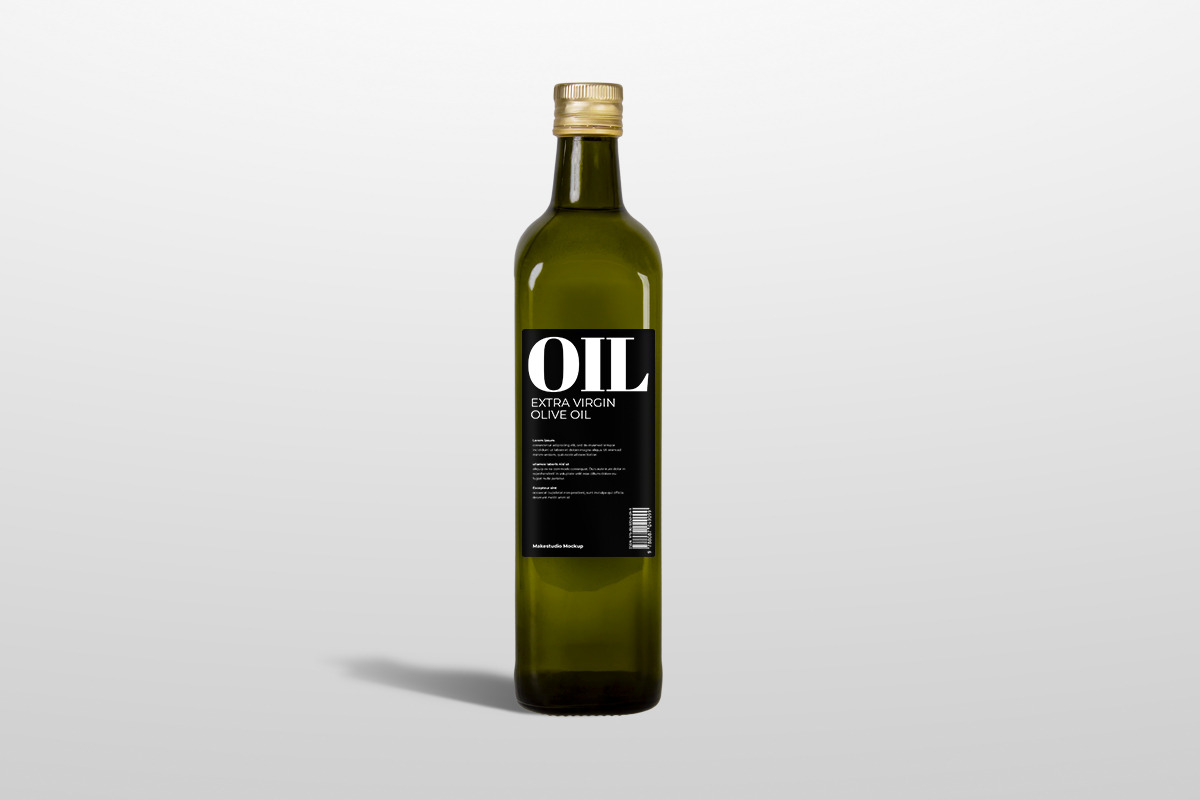 Olive oil - Square bottle mockup, a Packaging Mockup by Makestudio (Photo 5 of 7)