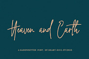 Heaven + Earth | Handwritten Font, a Script Font by Heart + Soul Studios (Thumbnail 10 of 10)