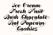Velvoria Script, a Script Font by madeDeduk (Thumbnail 2 of 10)
