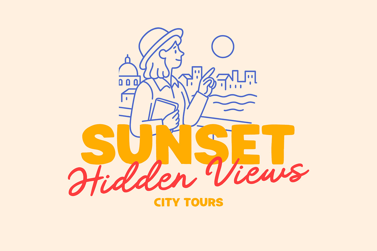 Maison du Soleil DUO, a Handwritten Font by supfonts (Photo 3 of 9)