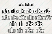 Fishtail Monogram font, a Handwritten Font by Mini_World (Thumbnail 4 of 4)