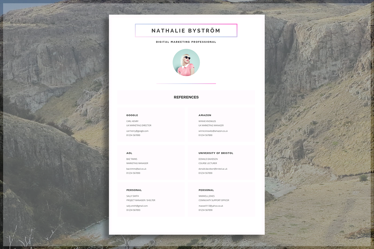 CV Template, a Resume Template by introDuice - CV / Resumes (Photo 5 of 6)