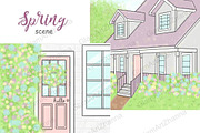 Spring Scene, a Seasonal Illustration by GlamArtZhanna (Thumbnail 3 of 3)