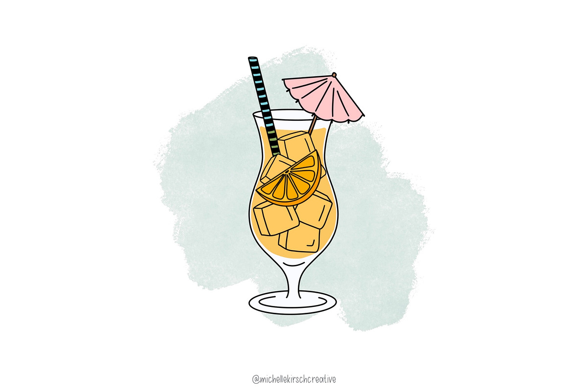 DRINKS BUNDLE Procreate Stamps, a Brush Add-On by Michelle Kirsch Creative (Photo 16 of 18)