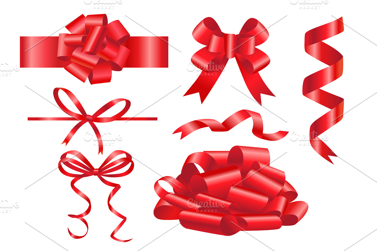 A collection of bows and ribbons, an Object Illustration by Dessign Sells