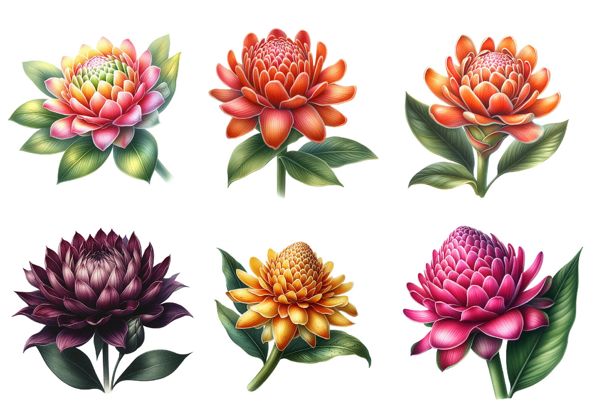 Whimsical Dahala flower spring, an Illustration by Designworld (Photo 3 of 4)