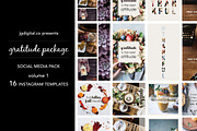 Instagram Thanksgiving Bundle, a Social Media Template by jgdigital.co designs (Thumbnail 1 of 8)