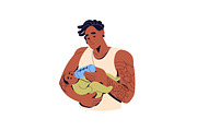 Happy families, parents and kids set, a Person Illustration by PaperTrident (Thumbnail 5 of 9)