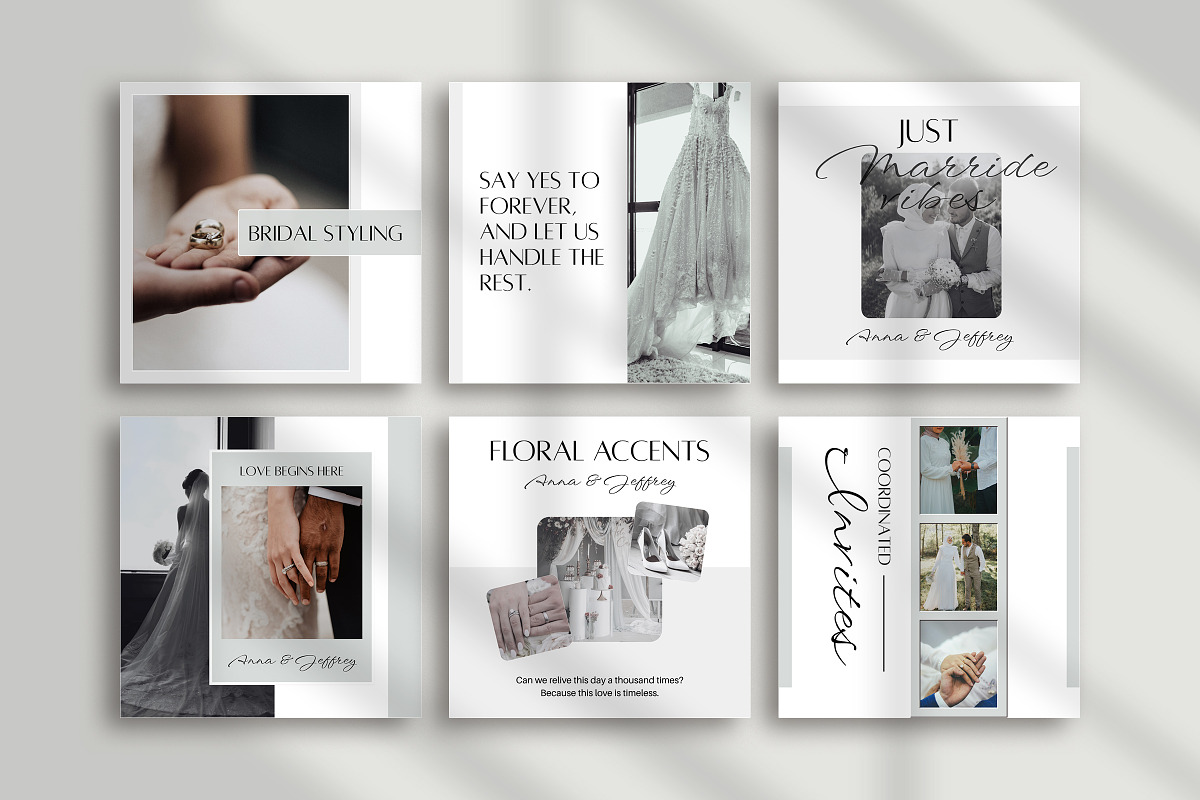 Wedding Instagram Canva Template preview 8