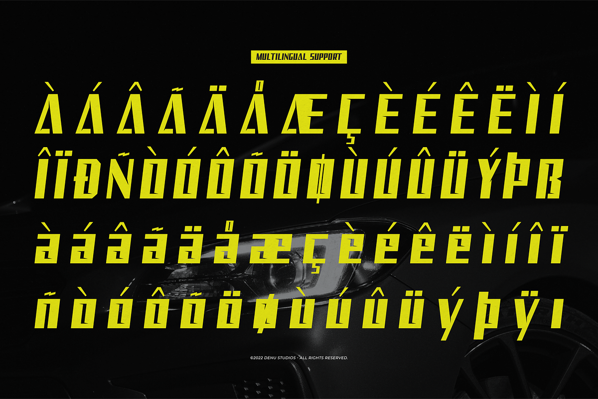 Code Rider | Bold Racing Font, a Font by Denustudios (Photo 12 of 12)