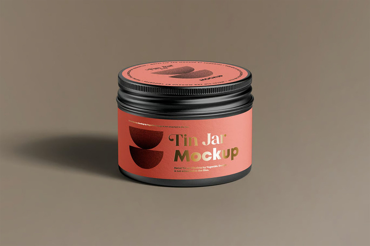 Metal Tin Jar Mock-up, a Packaging Mockup by zippypixelstudio (Photo 8 of 10)