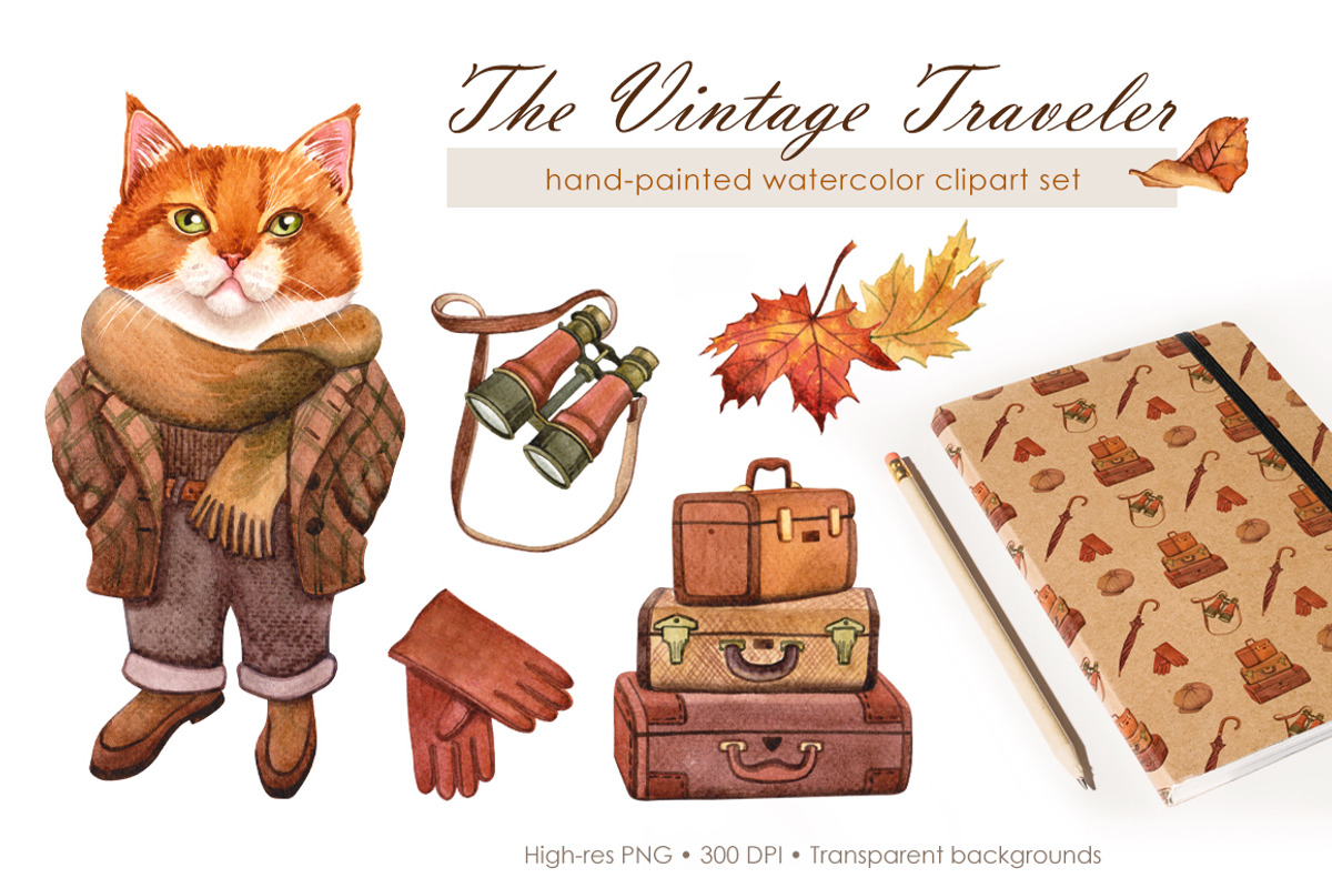 The Vintage Traveler, a Seasonal Illustration by Olha Urdeichuk (Photo 1 of 5)