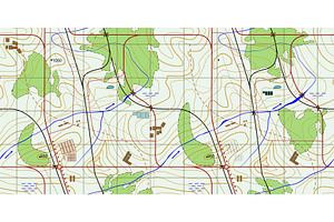 Seamless Topographical Map.