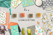 it's a BABY Seamless Patterns, a Pattern Graphic by Katya_lu (Thumbnail 1 of 8)