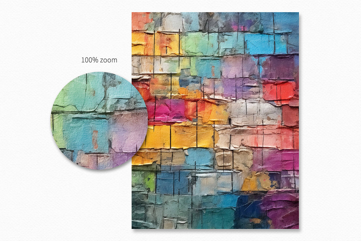 Rustic Rainbow Paintings