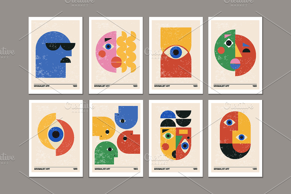16 Abstract Eyes Printable Wall Art, a Background Graphic by C Design Studio (Photo 3 of 18)