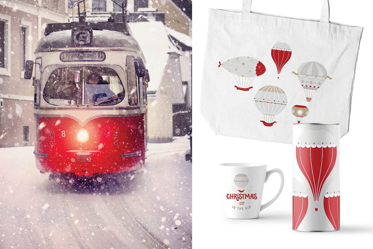 Christmas in the air. Graphic set, an Illustration by Maru_art (Photo 10 of 10)
